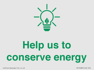 Help us to conserve energy 